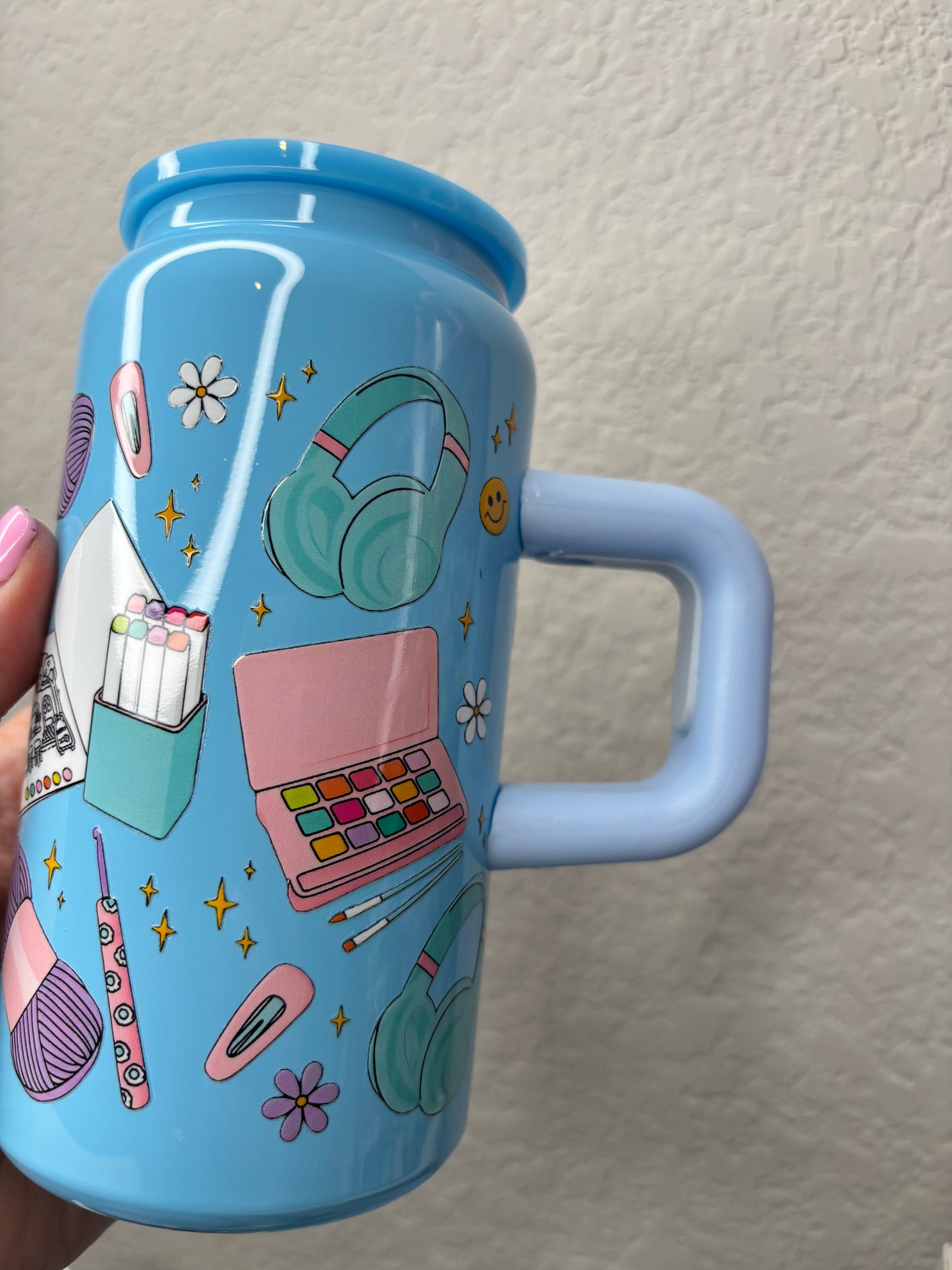 Hobby Girl Blue 16 Ounce Stainless
