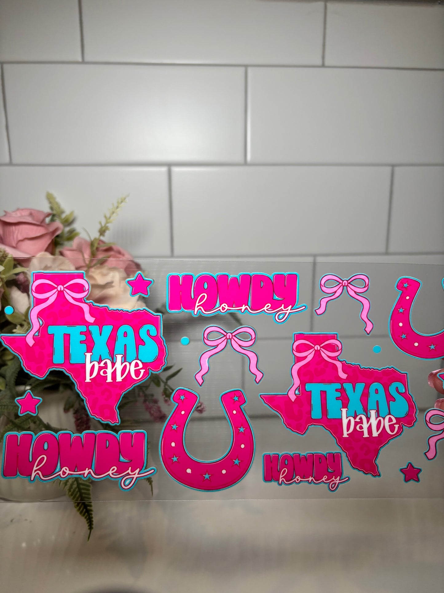 Texas Babe UV DTF Cup Wrap