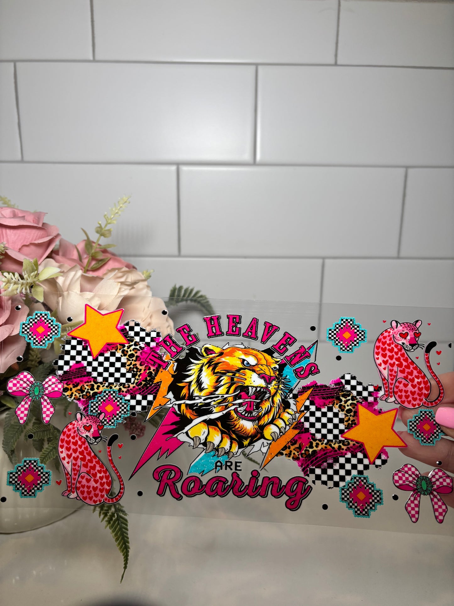 1-Heaven's Roaring UV DTF Cup Wrap