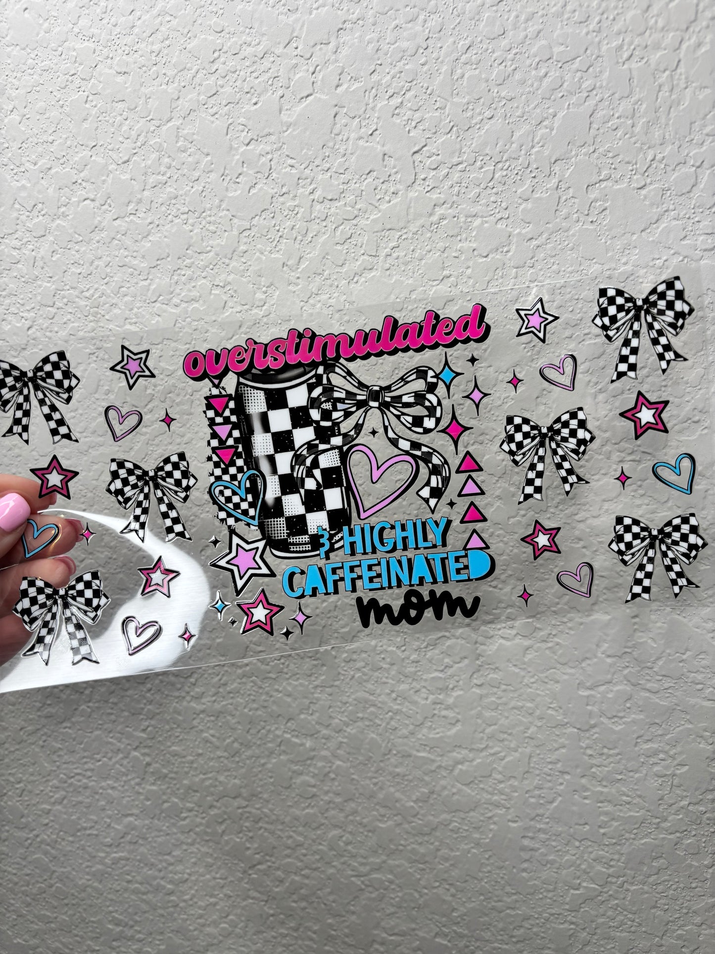 Overstimulated UV DTF Cup Wrap