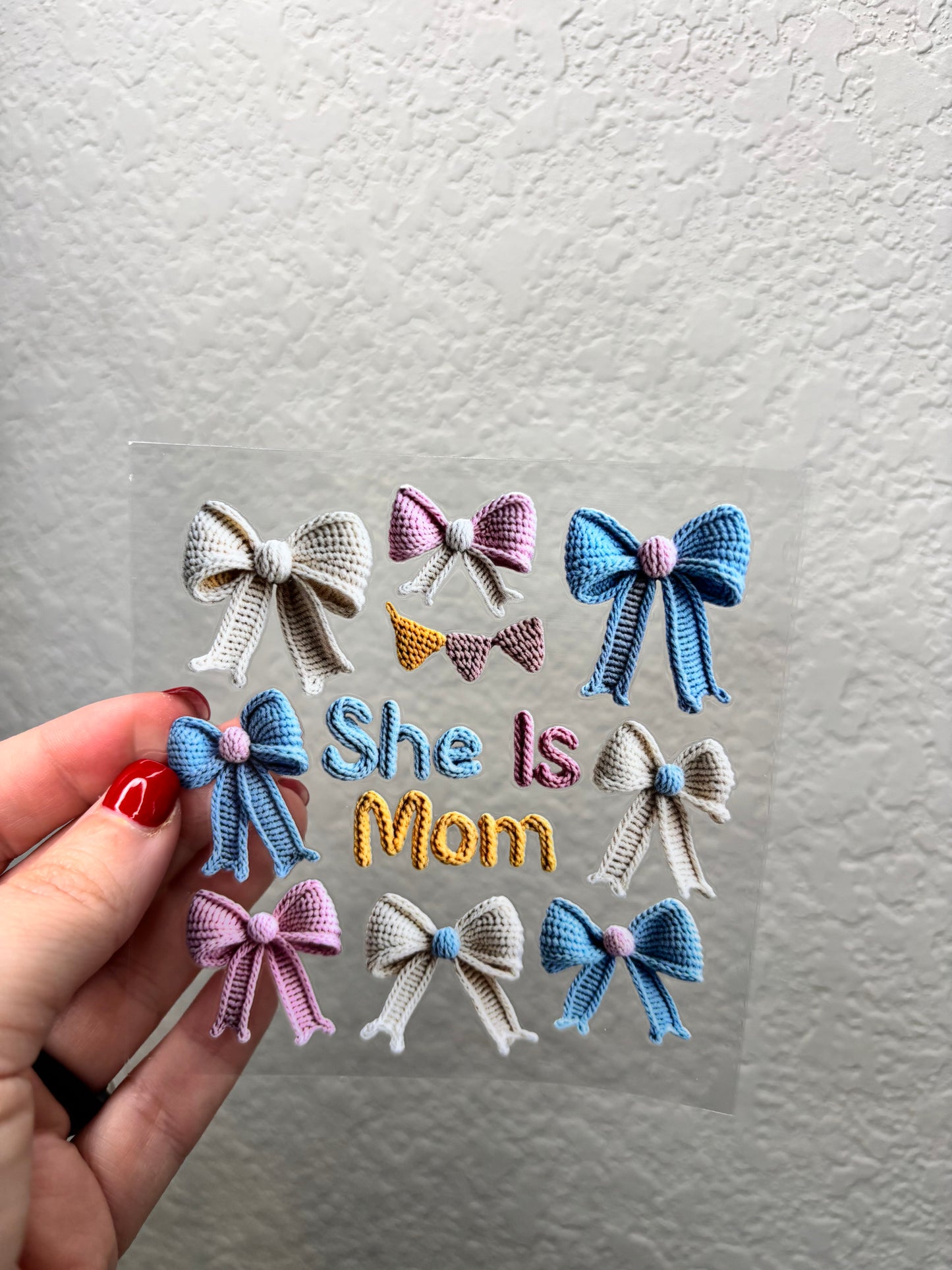 She is Mom UV DTF Cup Decal