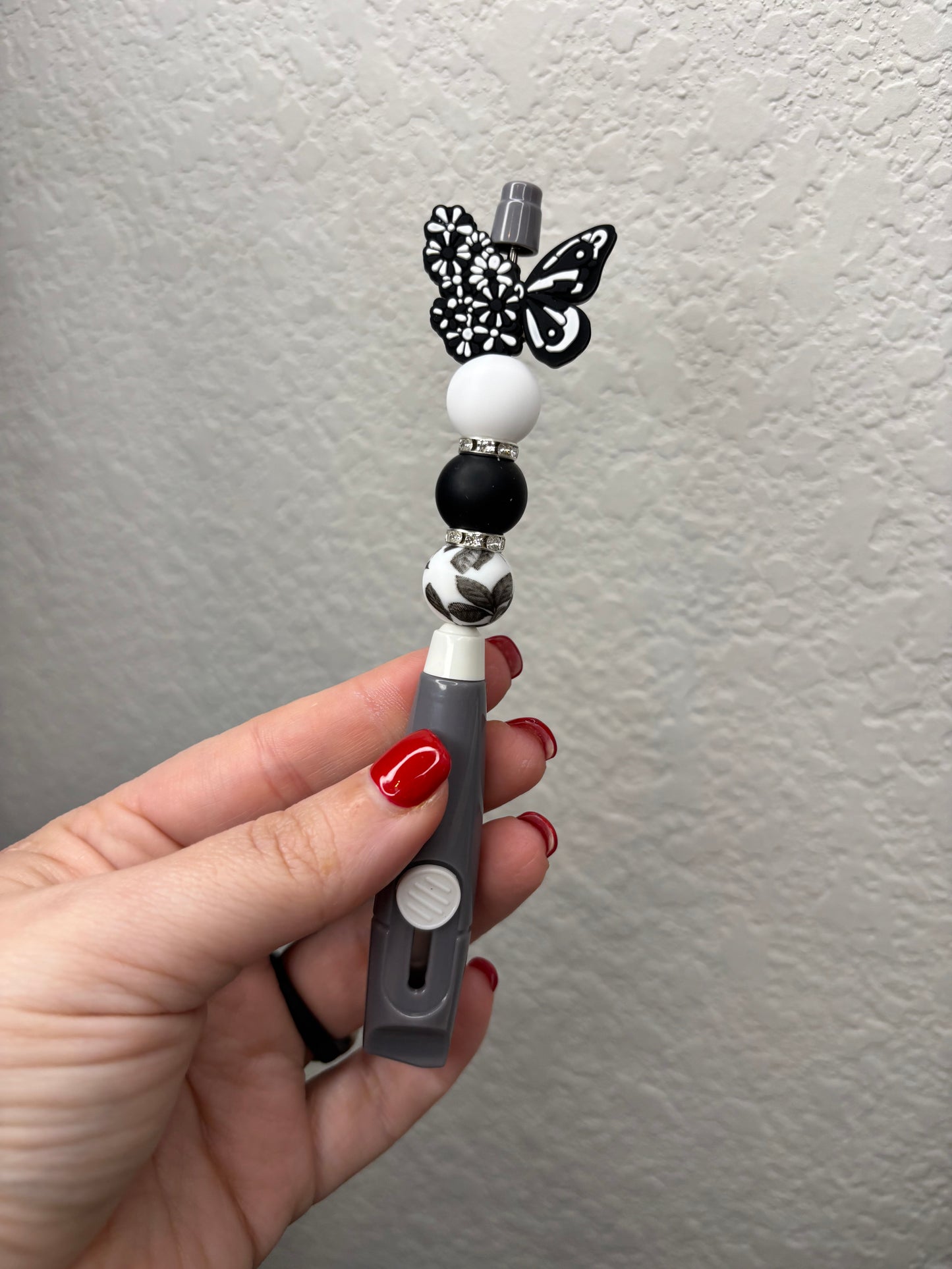White and Black Butterfly Box Cutter