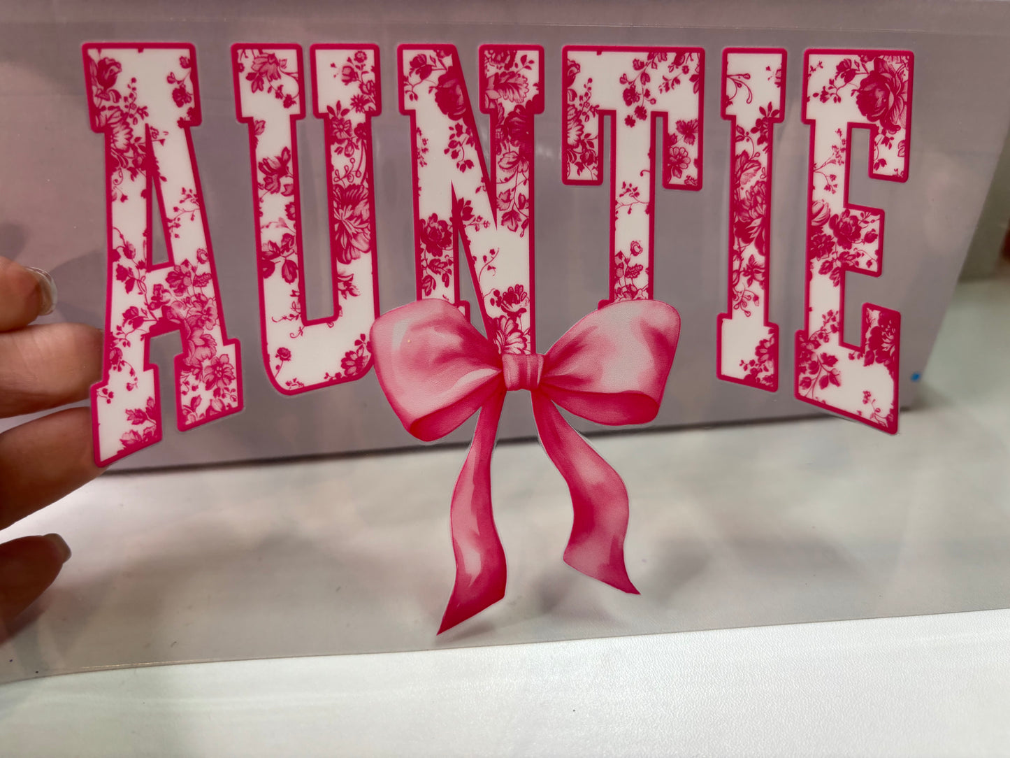 Coquette Auntie UV DTF Cup Wrap