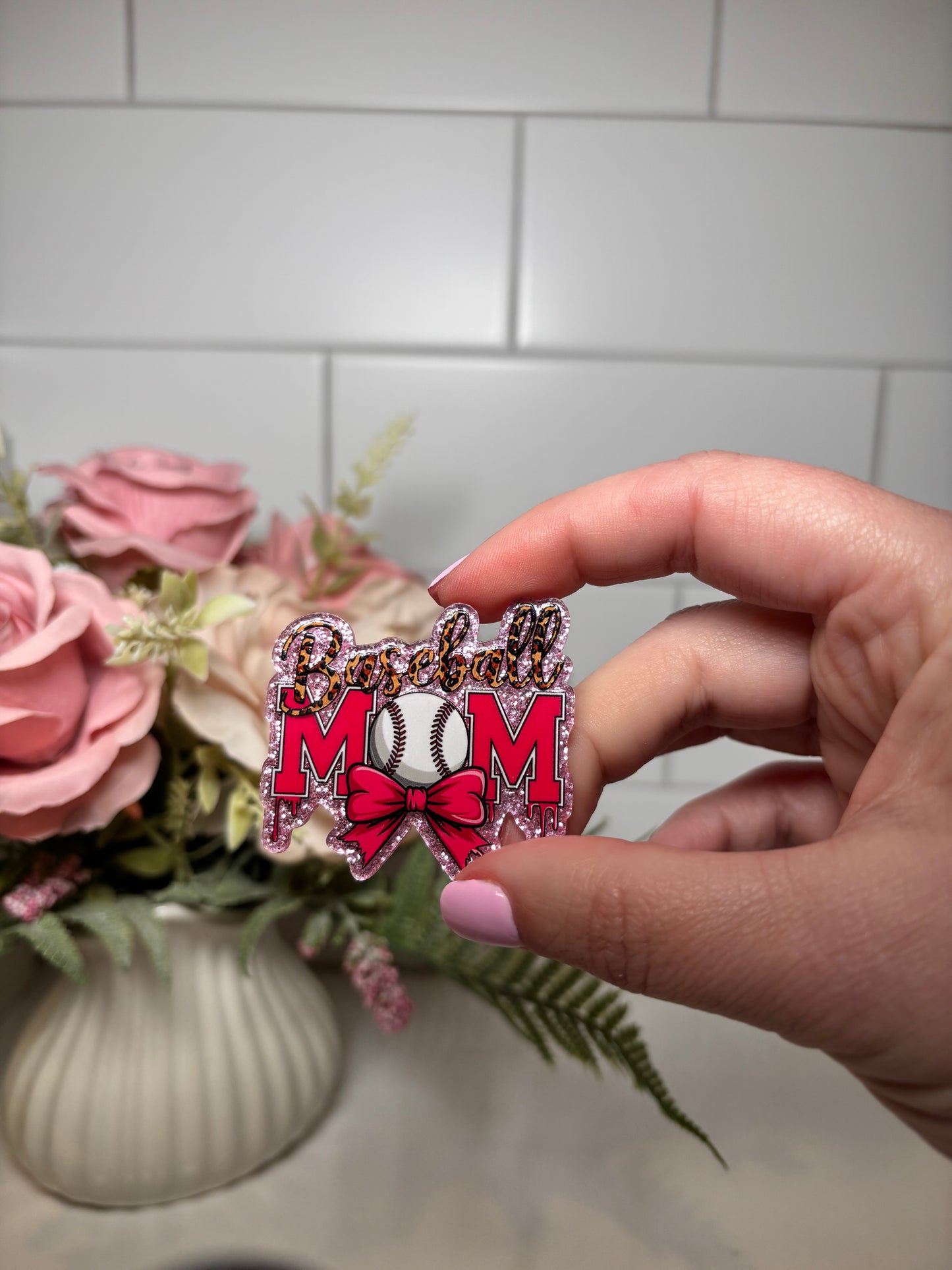 Baseball Mom Acrylic Flatback