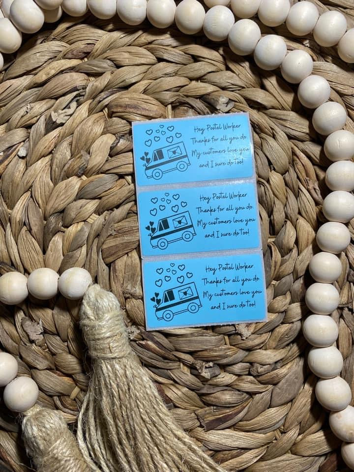 Thank You Mailman Thermal Sticker