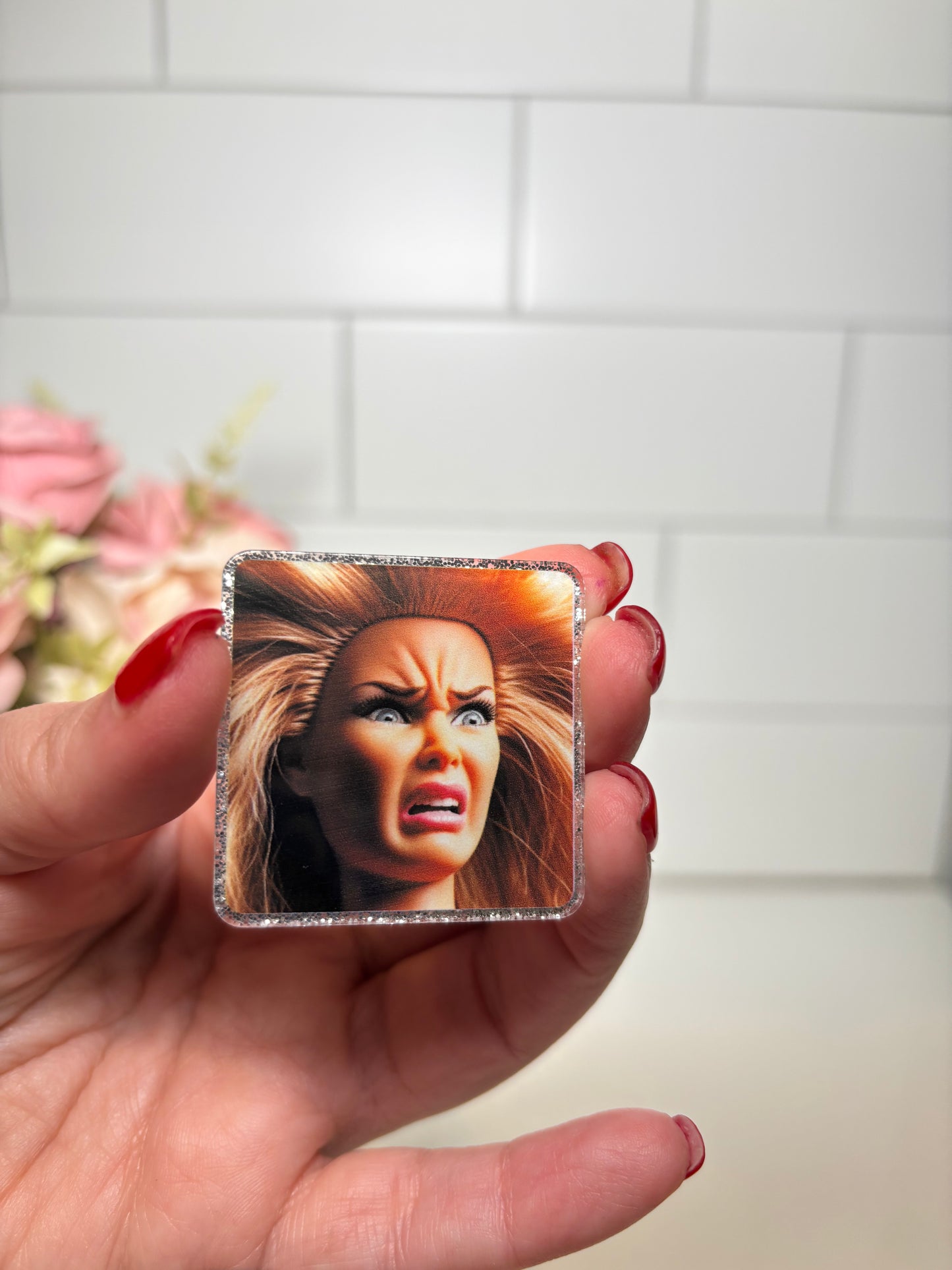 4-Ugghhh Face Acrylic Flatback