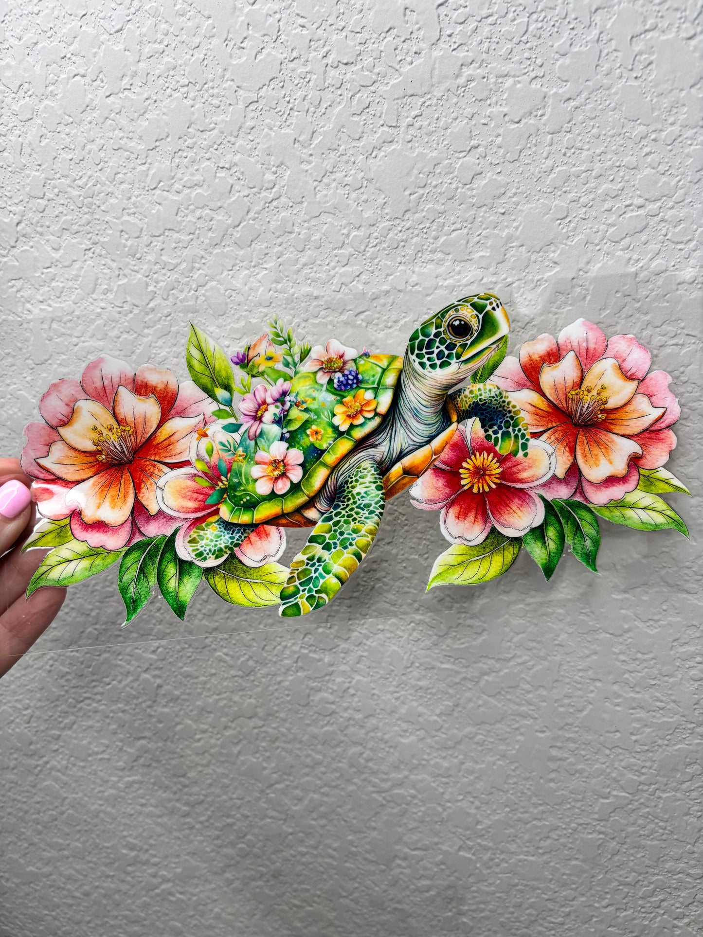 Floral Turtle Pink