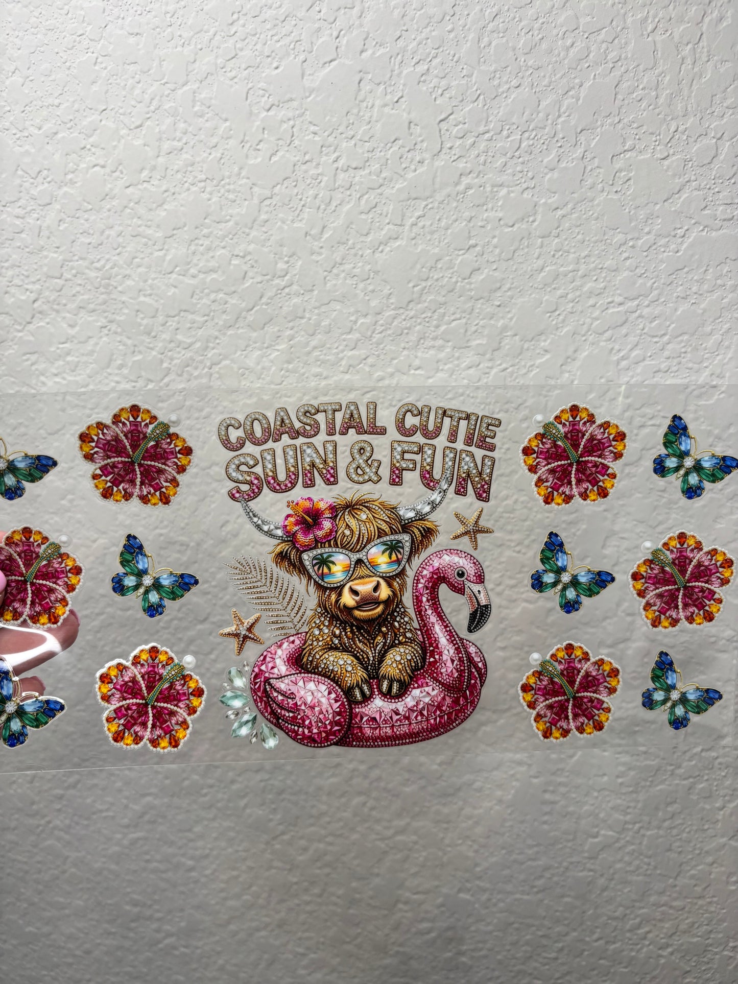 Coastal Cutie UV DTF Cup Wrap