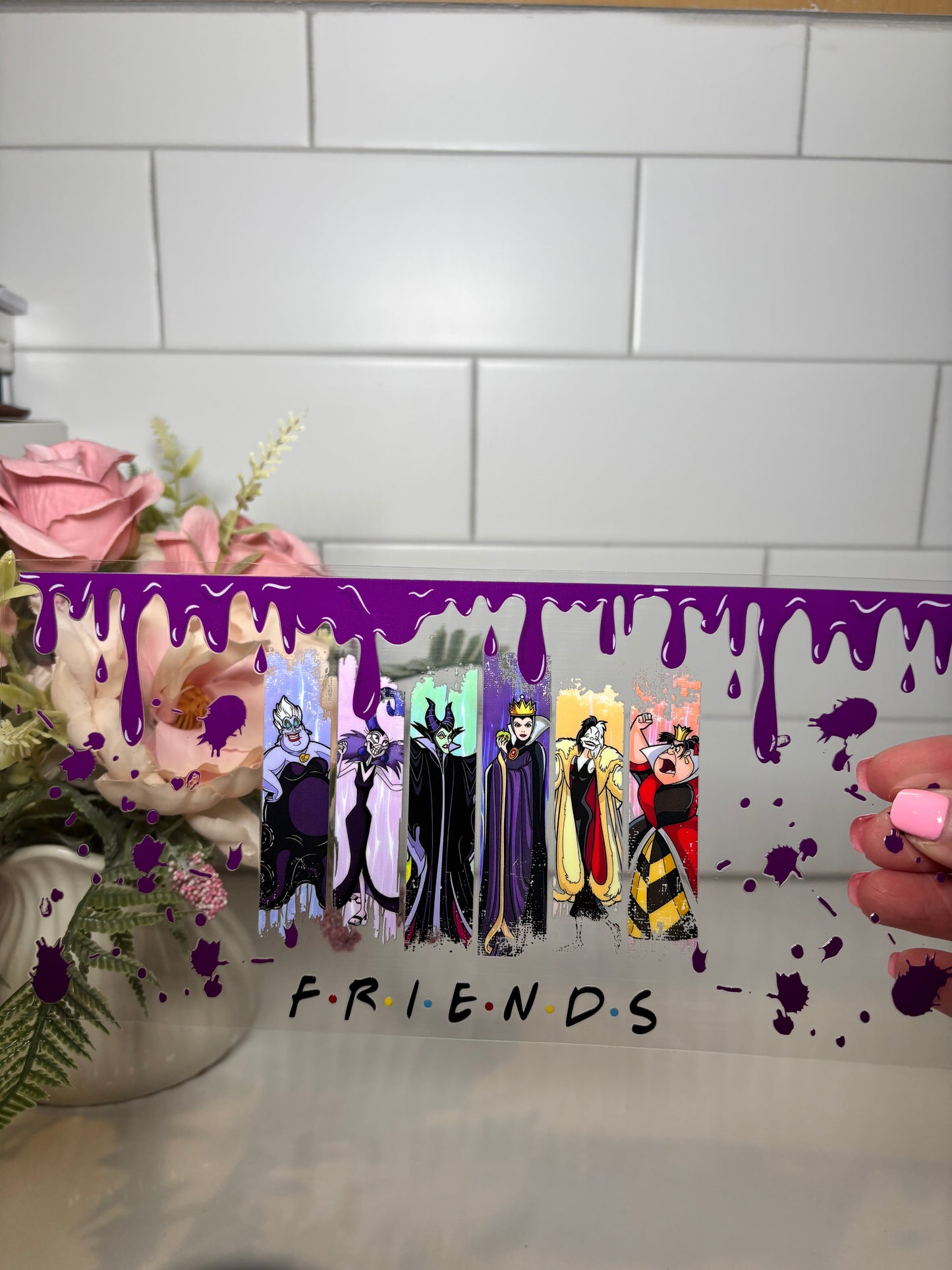 2-Bad Girl Friends UV DTF Cup Wrap