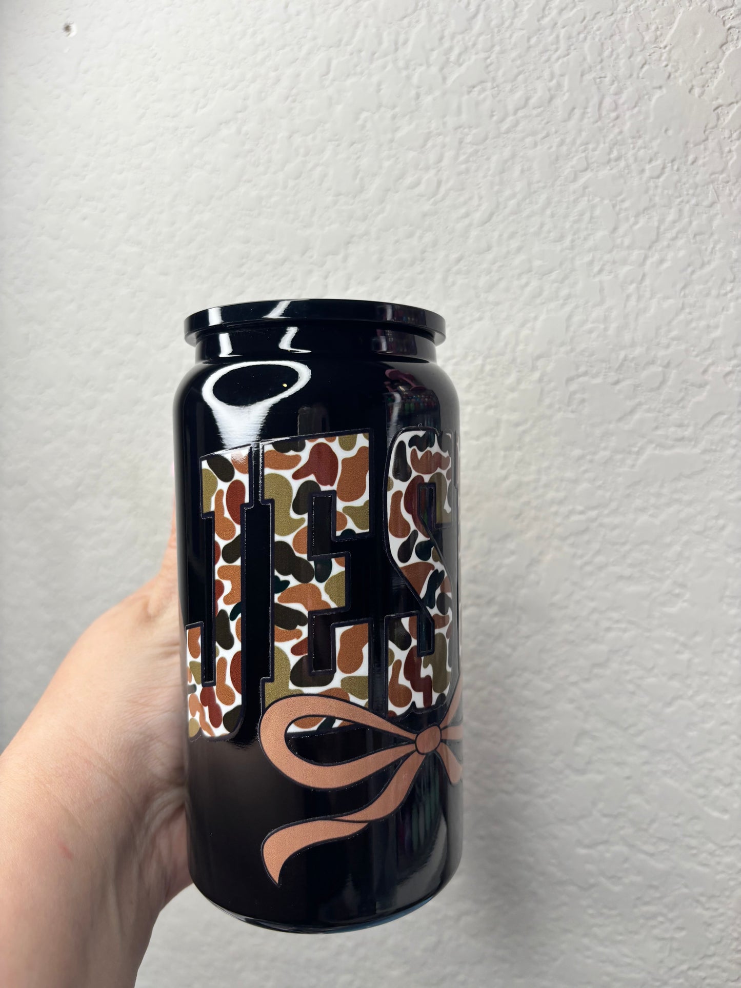 Camo Jesus Black 16 Ounce Stainless