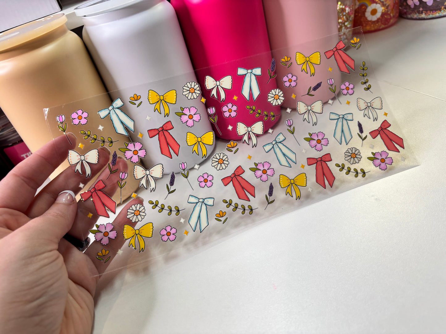 Boho Flowers and Bo UV DTF