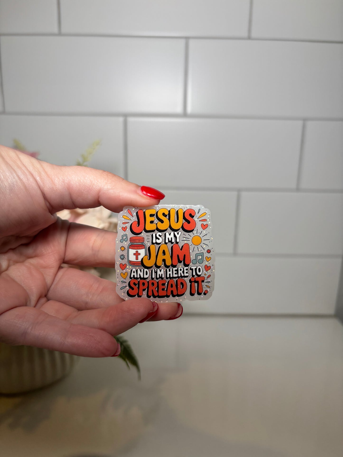 4-Jesus is my Jam Acrylic Flatback