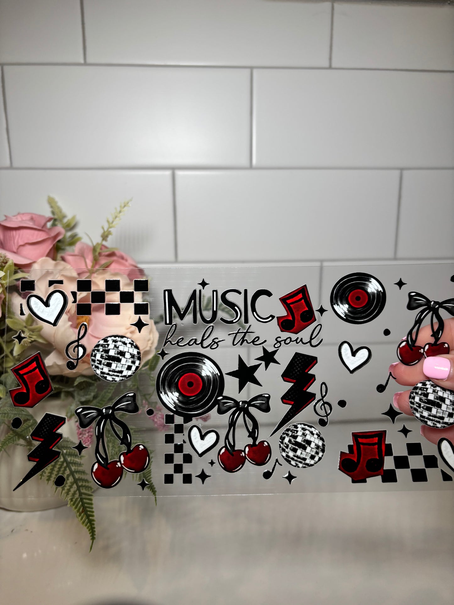 Music UV DTF Cup Wrap