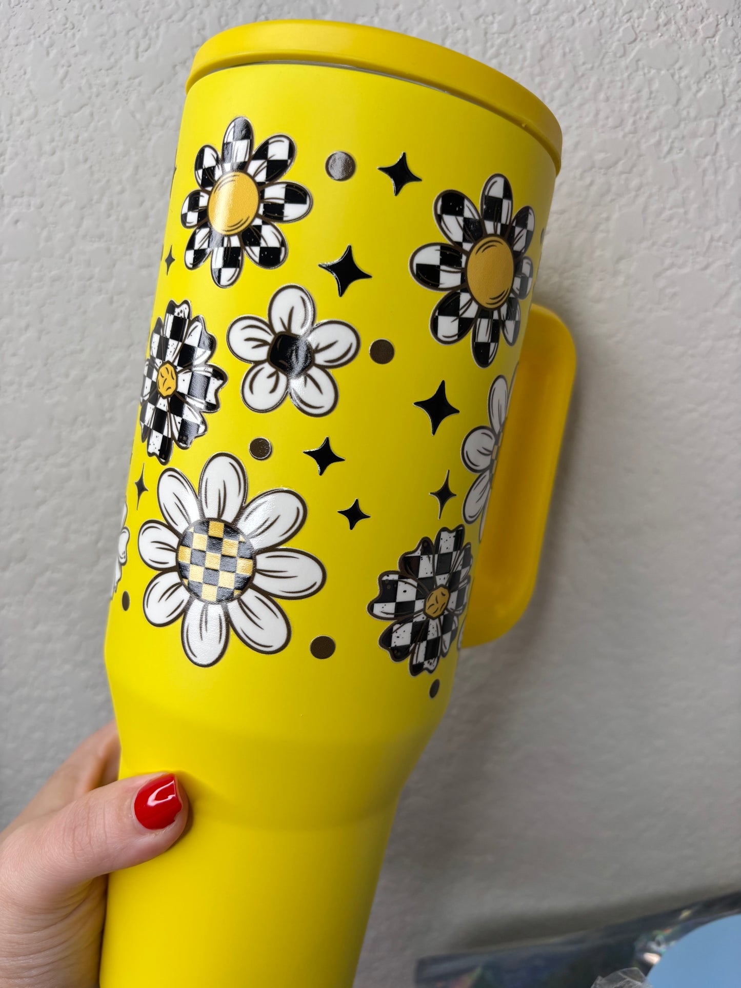 Anxiety Society Yellow 40 Ounce Stainless Steel Tumbler