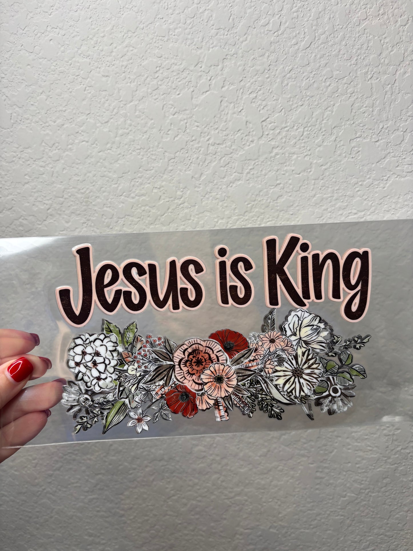 Jesus is King UV DTF Cup Wrap