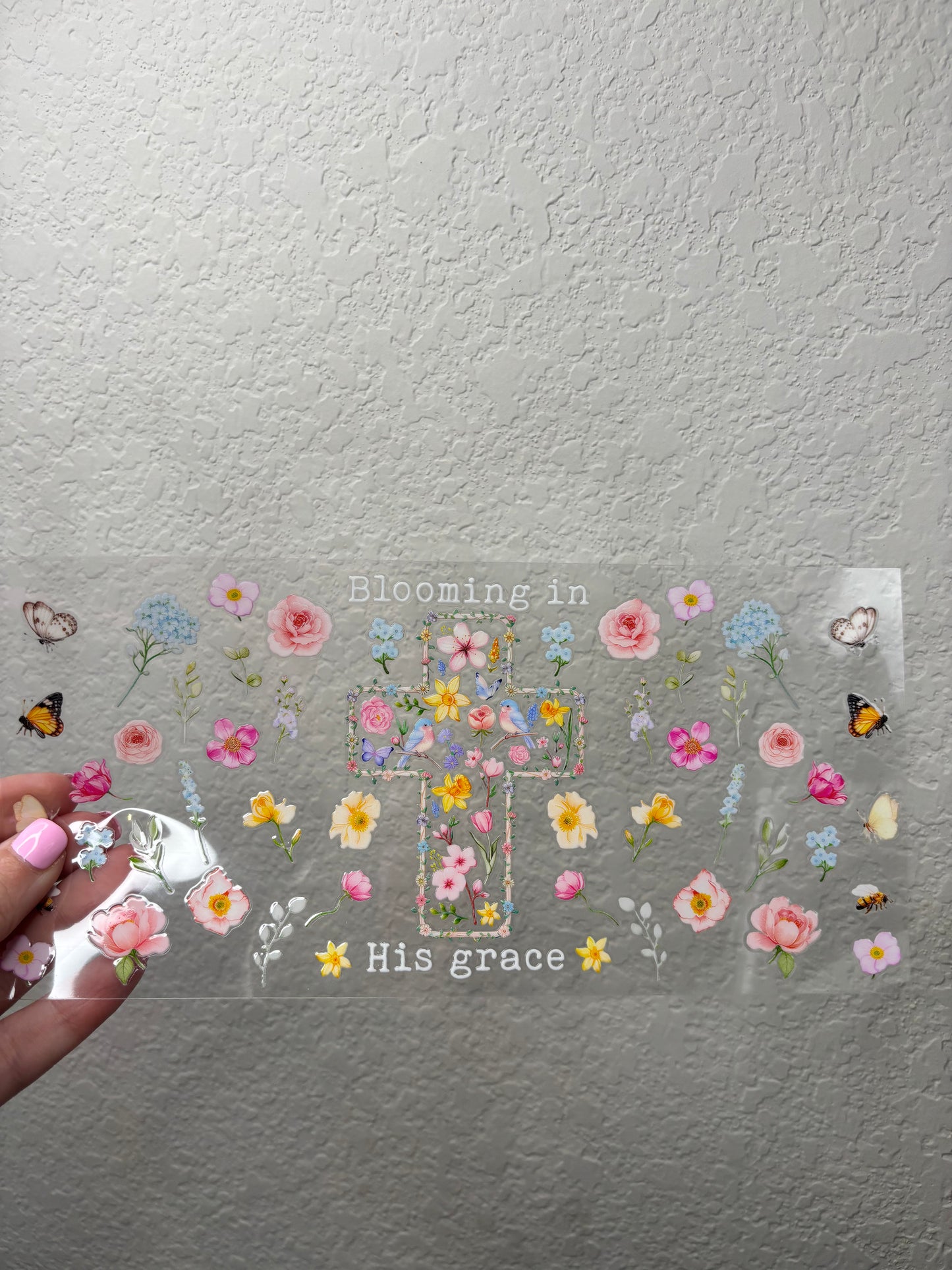 Blooming UV DTF Cup Wrap