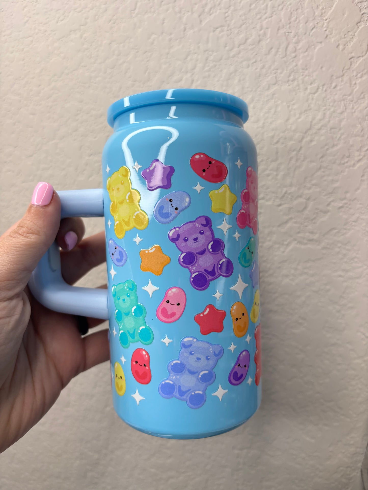 Gummy Bear Blue 16 Ounce Stainless Steel