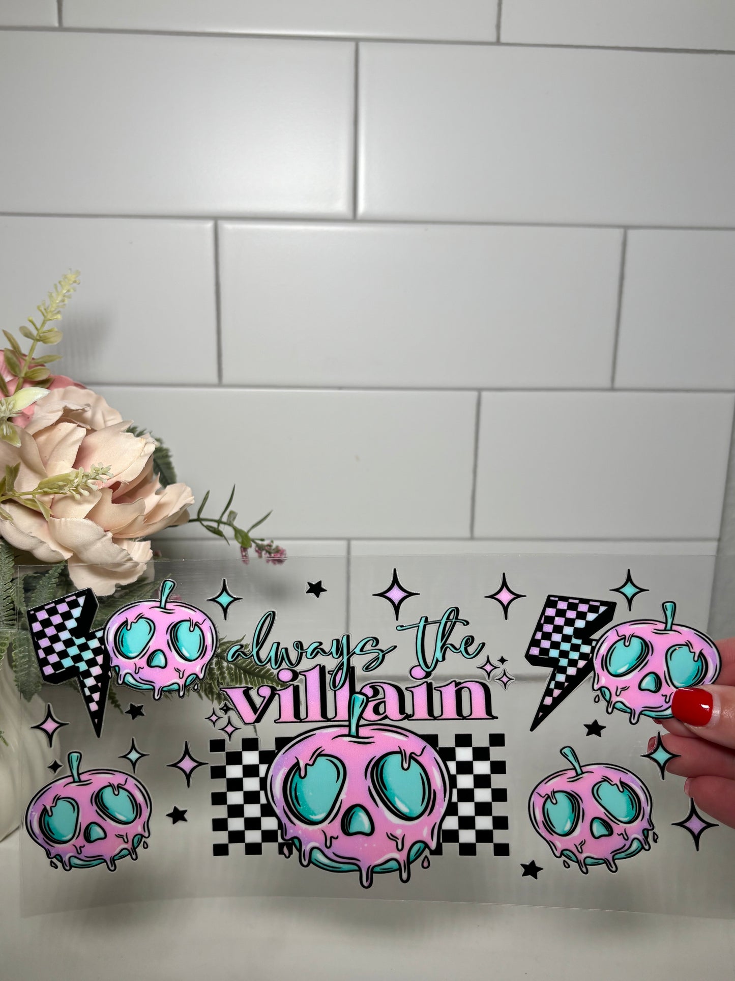 3-Always the Villain UV DTF Cup Wrap
