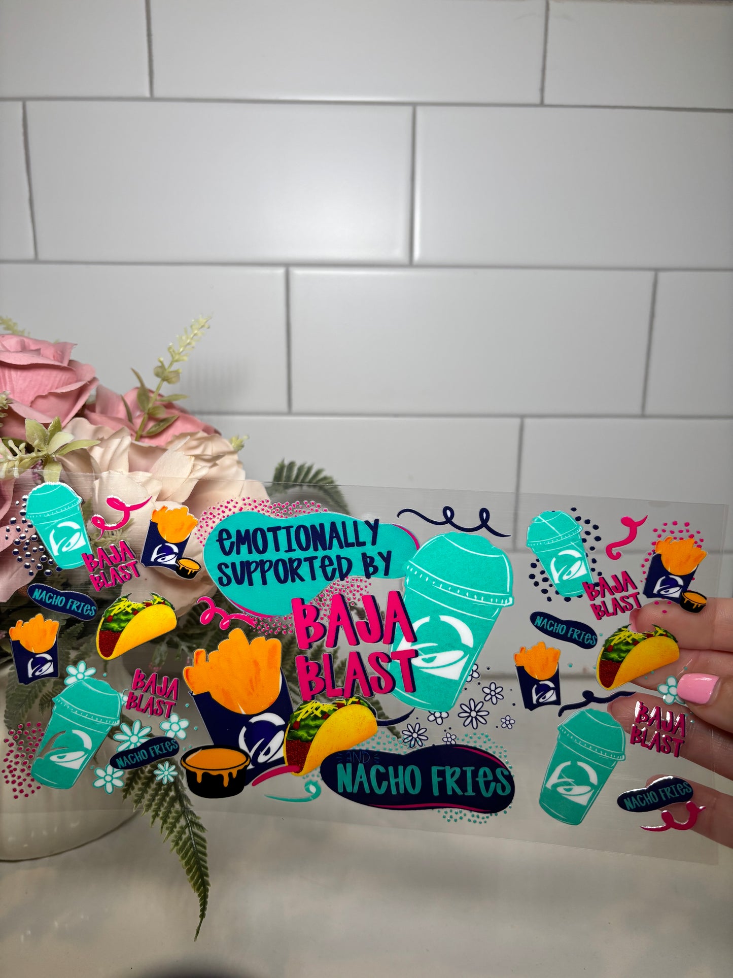 1-Blast and Nacho Fries UV DTF Cup Wrap