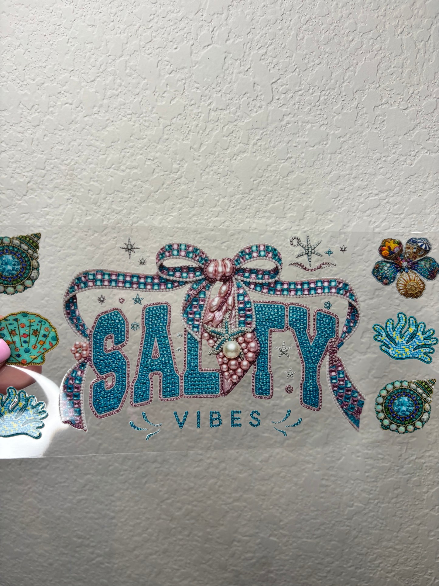Salty Vibes UV DTF Cup Wrap