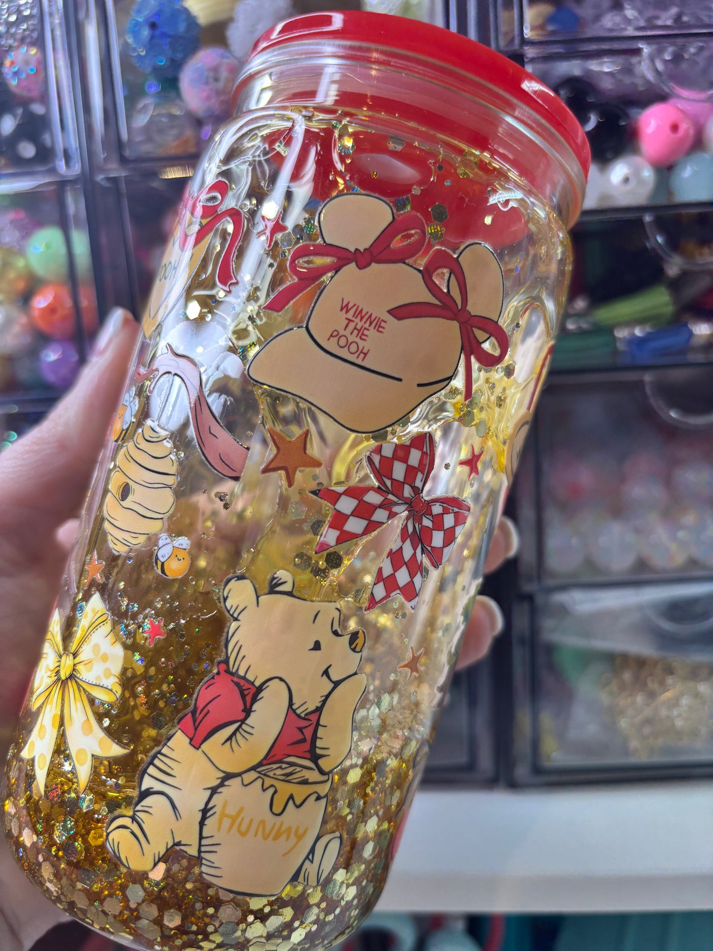 Honey Drip Honey Bear Snowglobe Tumbler