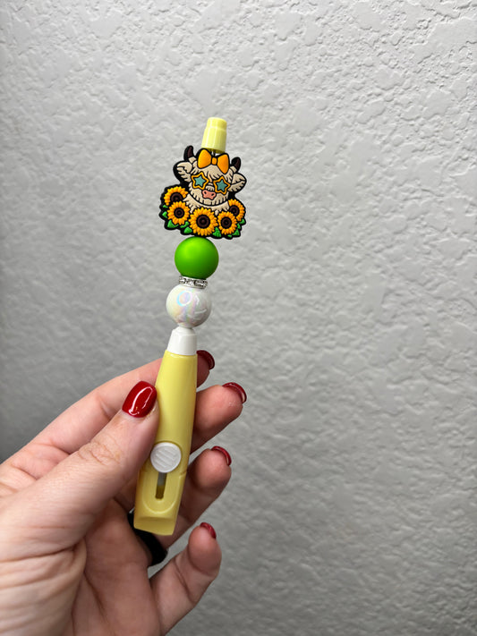 Highland Cow Sunflower Box Cutter