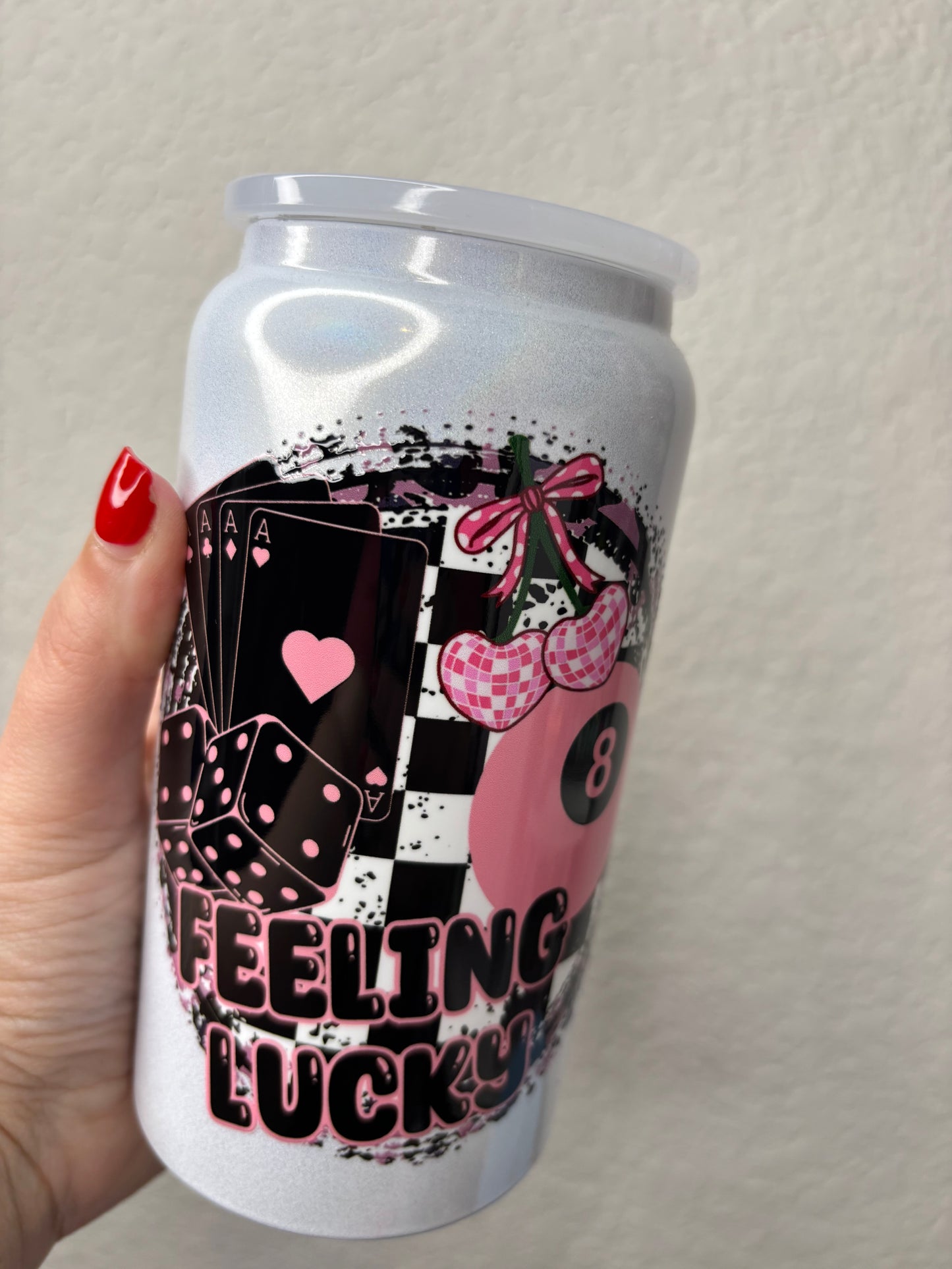 Feeling Lucky 16 Ounce Stainless Steel Tumbler
