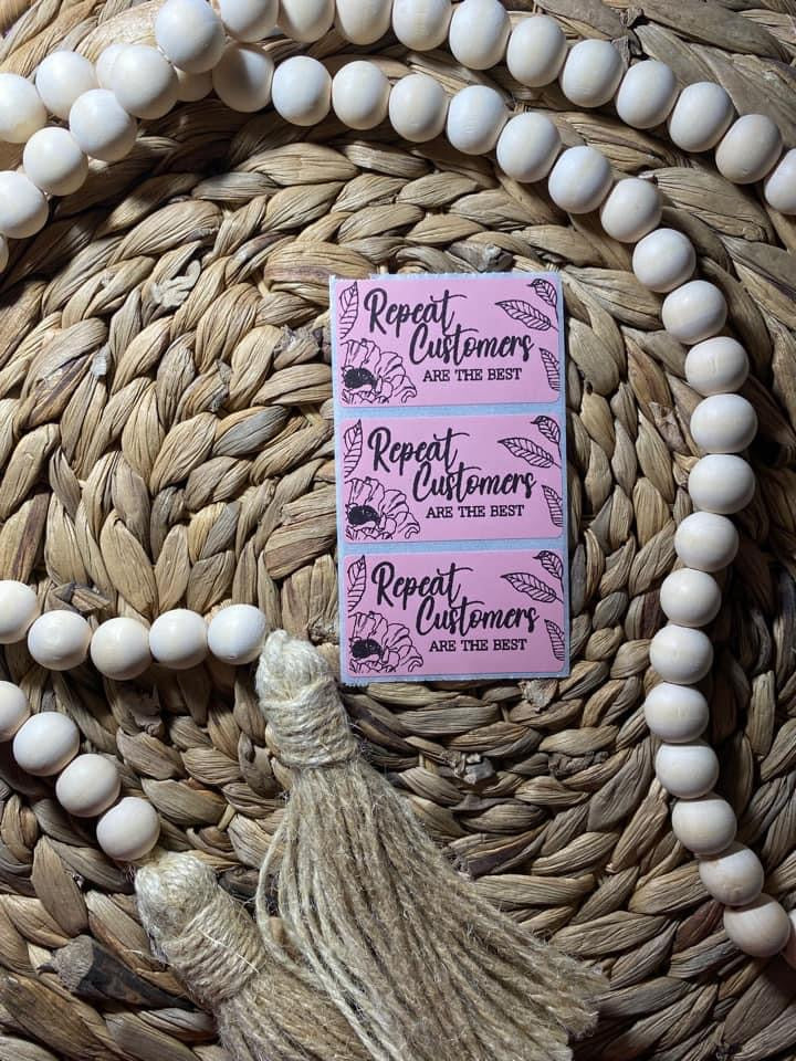 Repeat Customers Thermal Sticker