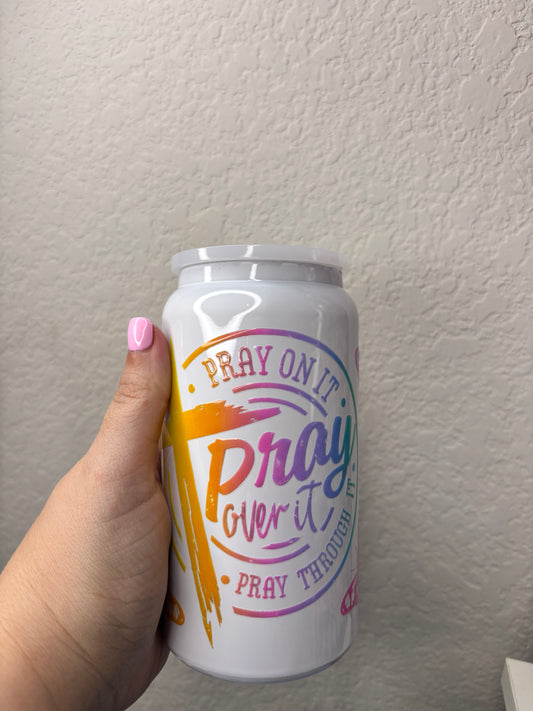 Pray Over It White Stainless Steel