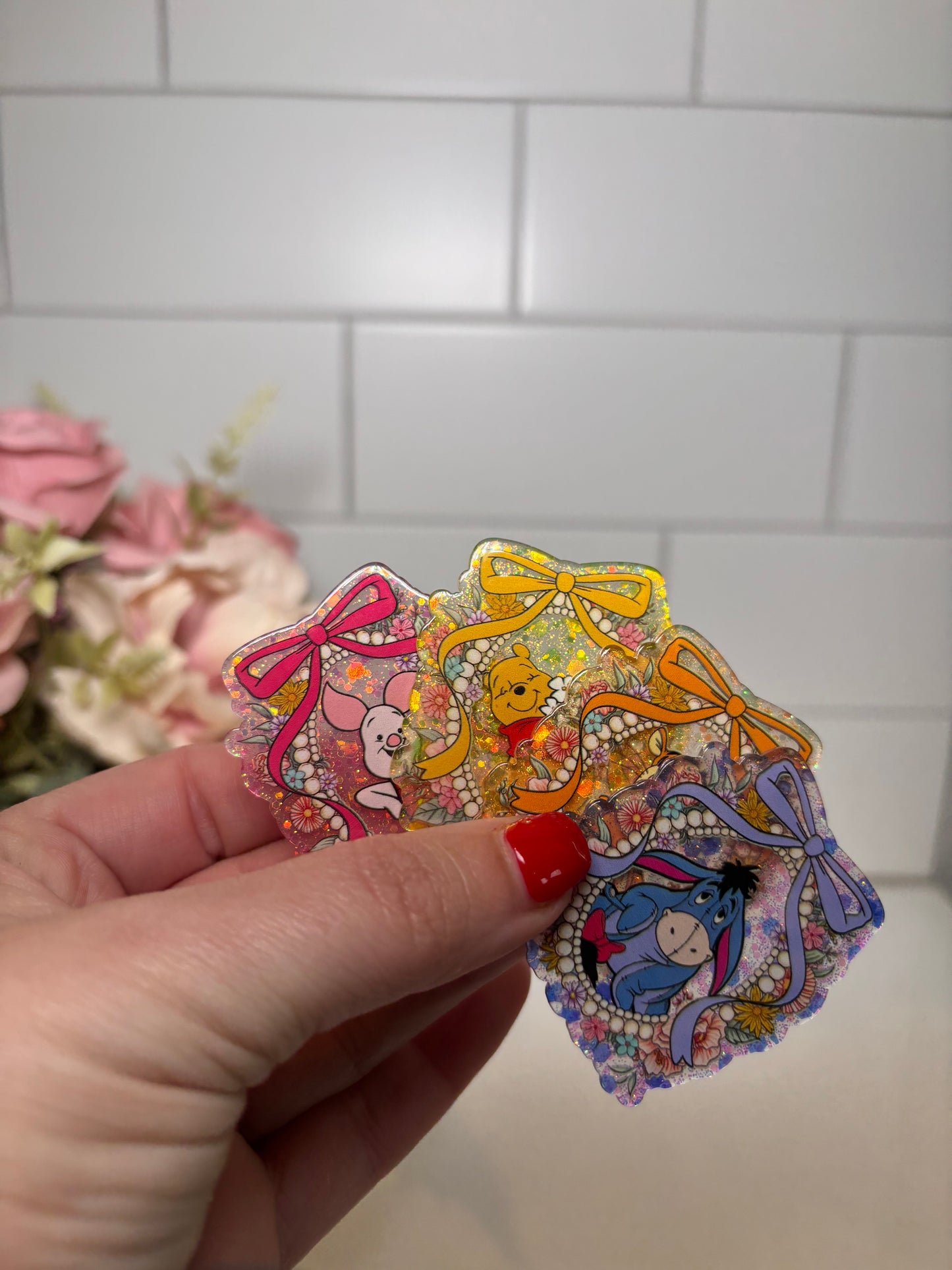 4-Friends Set of 4 Acrylic Flatbacks