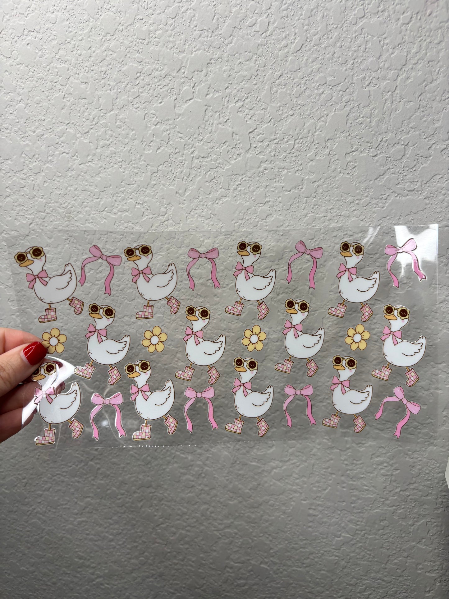 Cute Goose UV DTF Cup Wrap