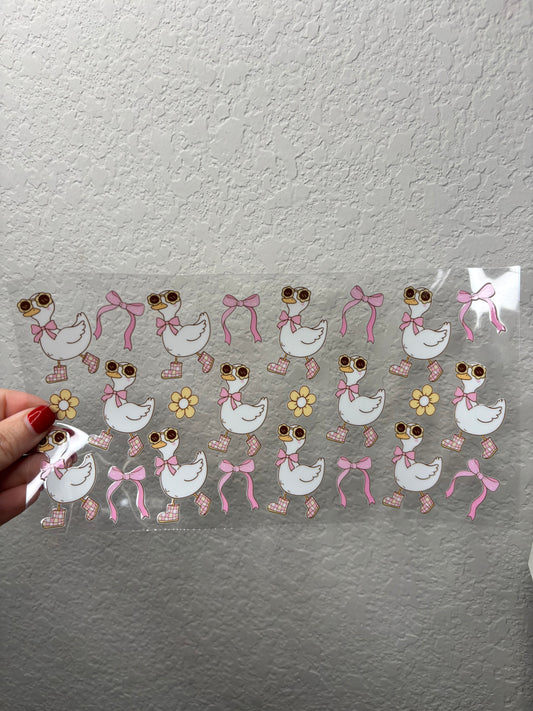 Cute Goose UV DTF Cup Wrap