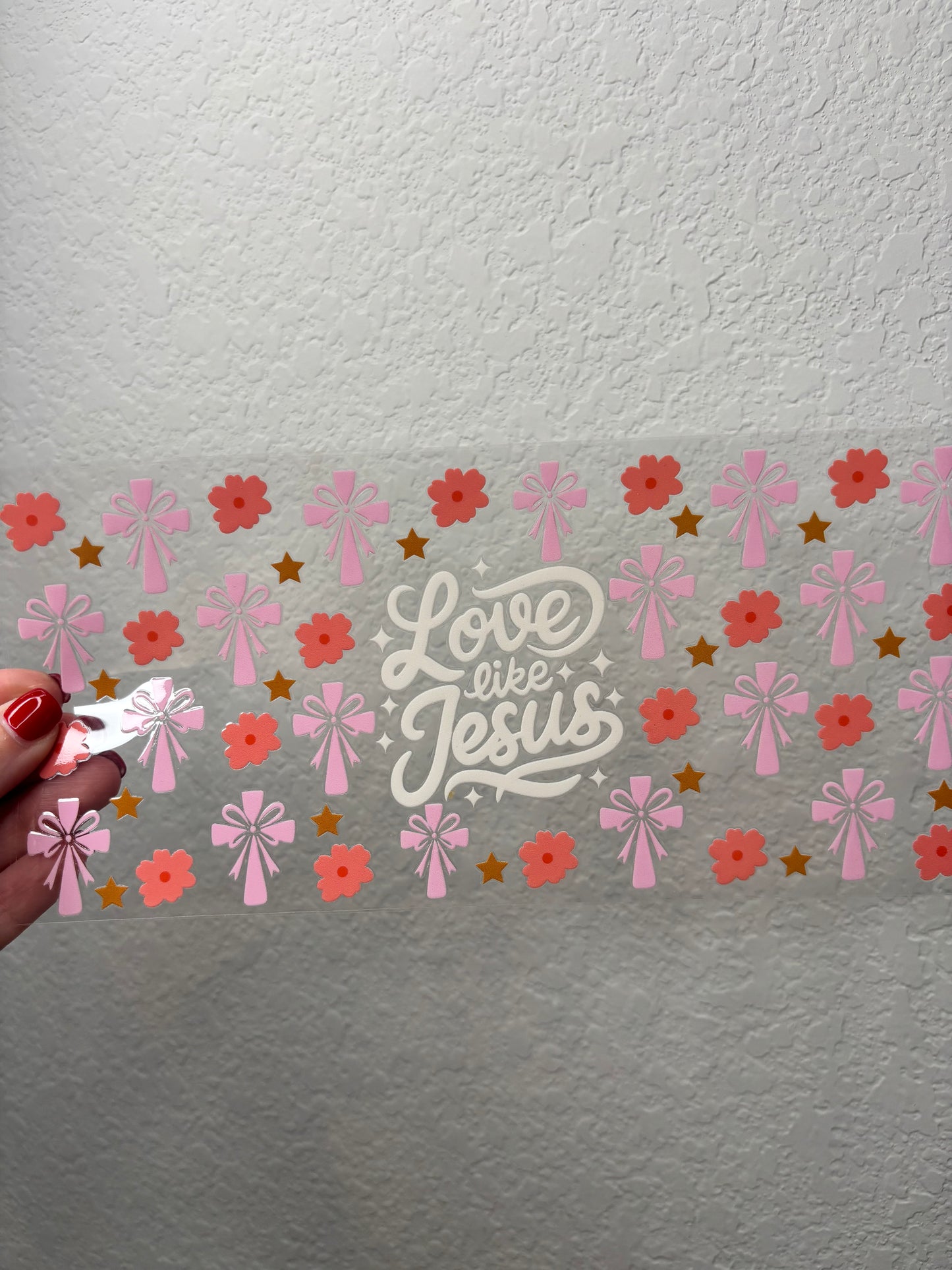 Love Like Jesus UV DTF Cup Wrap