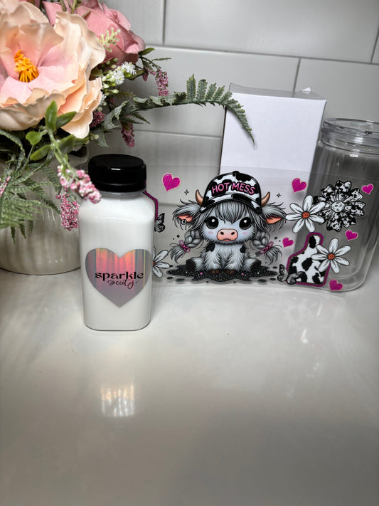 Highland Cow Milk Snowglobe Kit