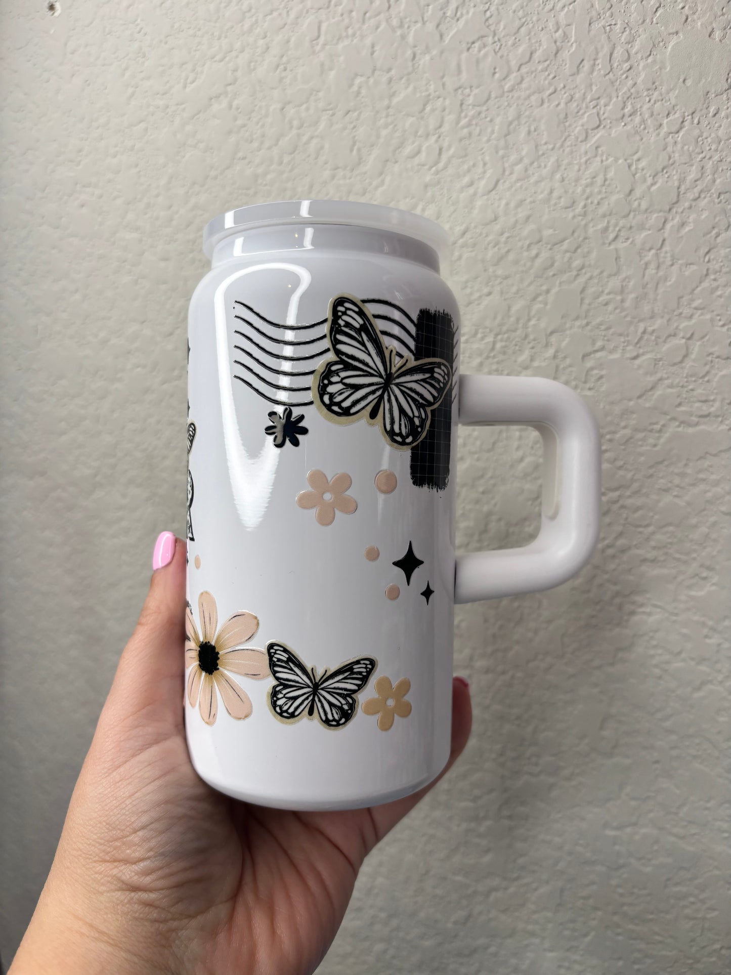 Motherhood White 16 Ounce Stainless Steel