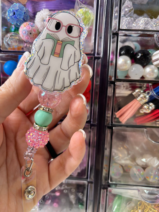Ghost Badge Reel – Spooky & Cute ID Holder