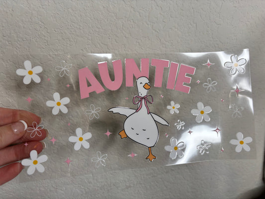 Auntie Goose Decal UV DTF Cup Wrap