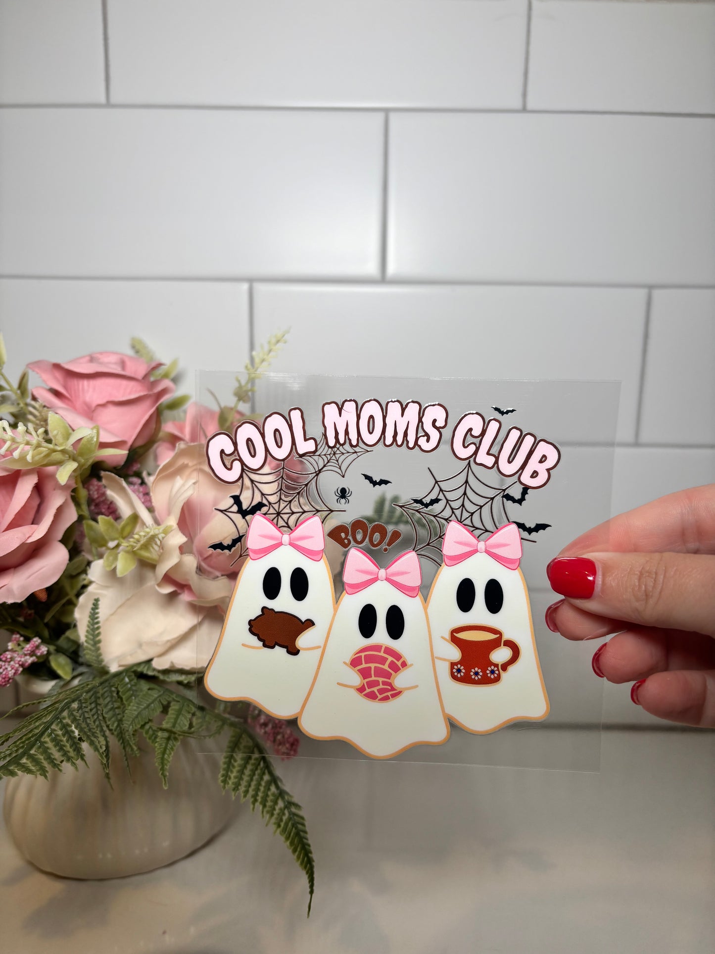 6-Cool Moms Ghost UV DTF Decal