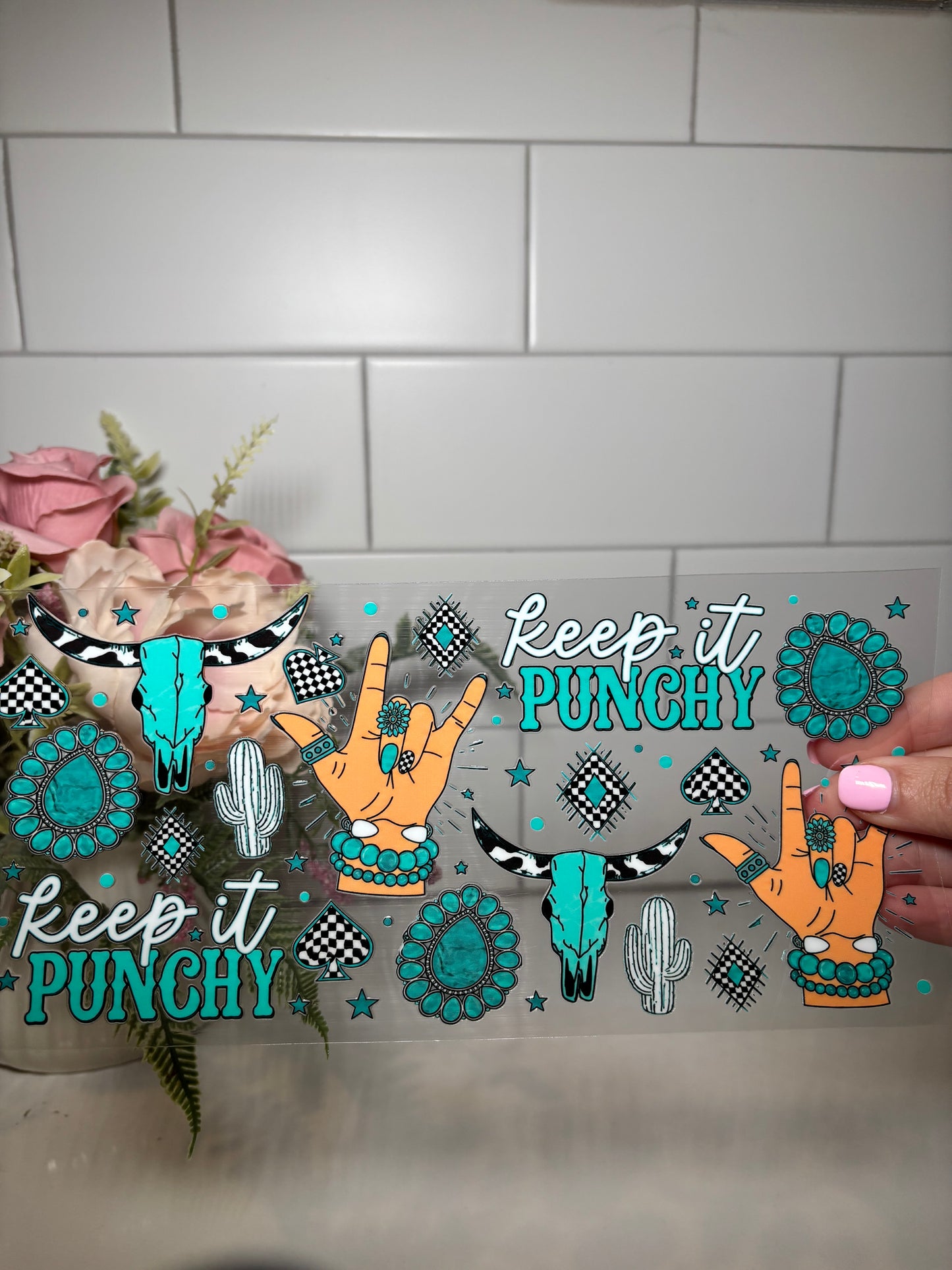 Keep it Punchy UV DTF Cup Wrap