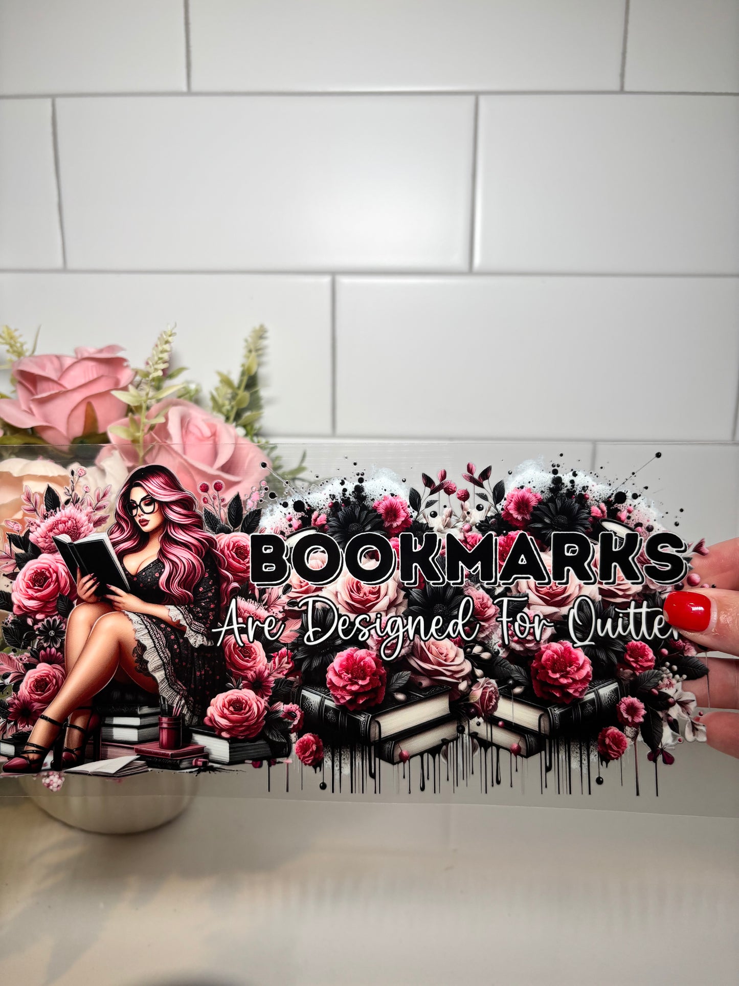 5-Girl Bookmarks UV DTF Cup Wrap