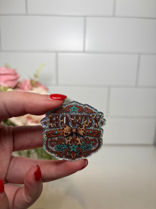 4-Howdy Acrylic Flatback