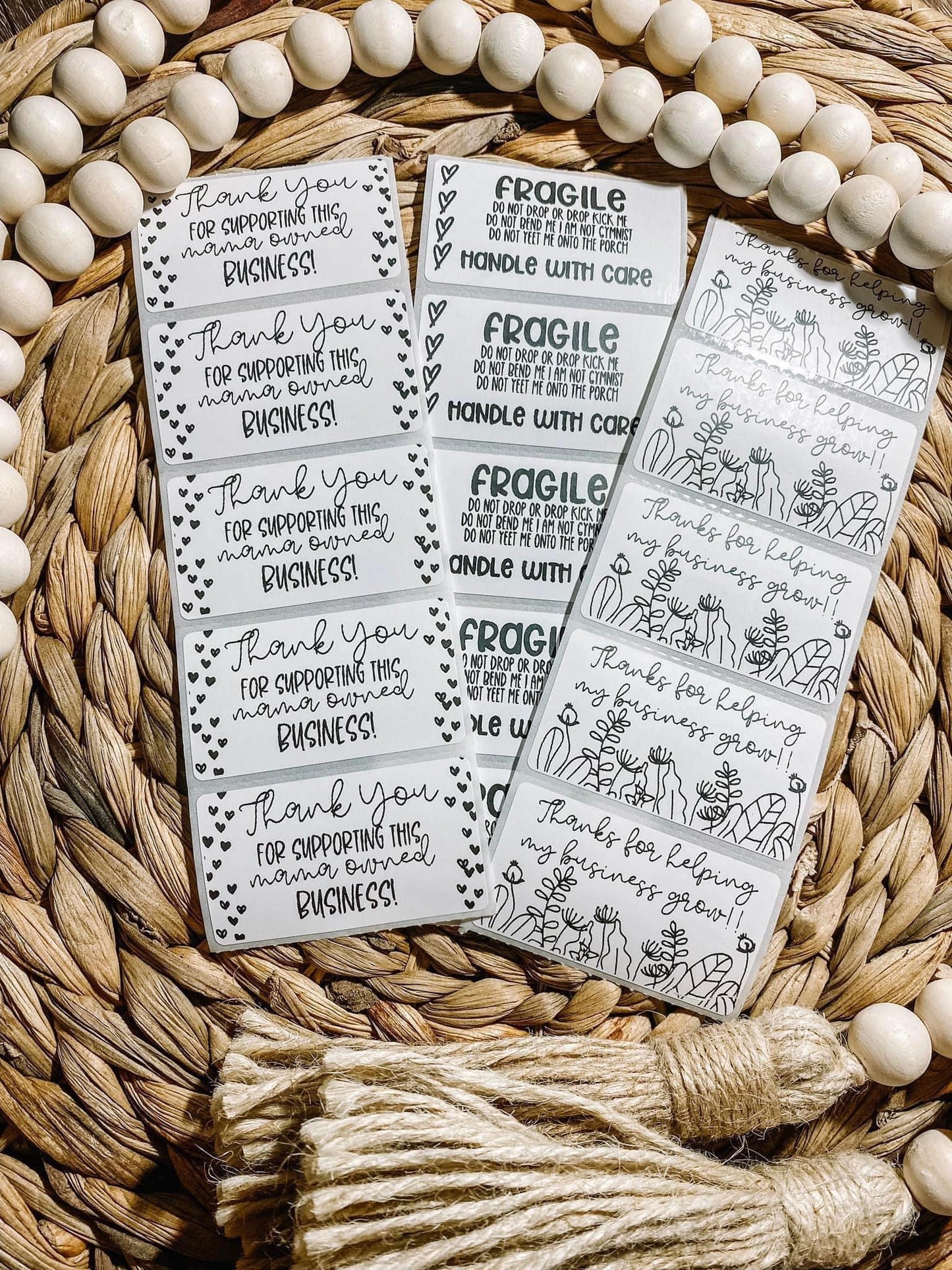 Small Business Thermal Stickers