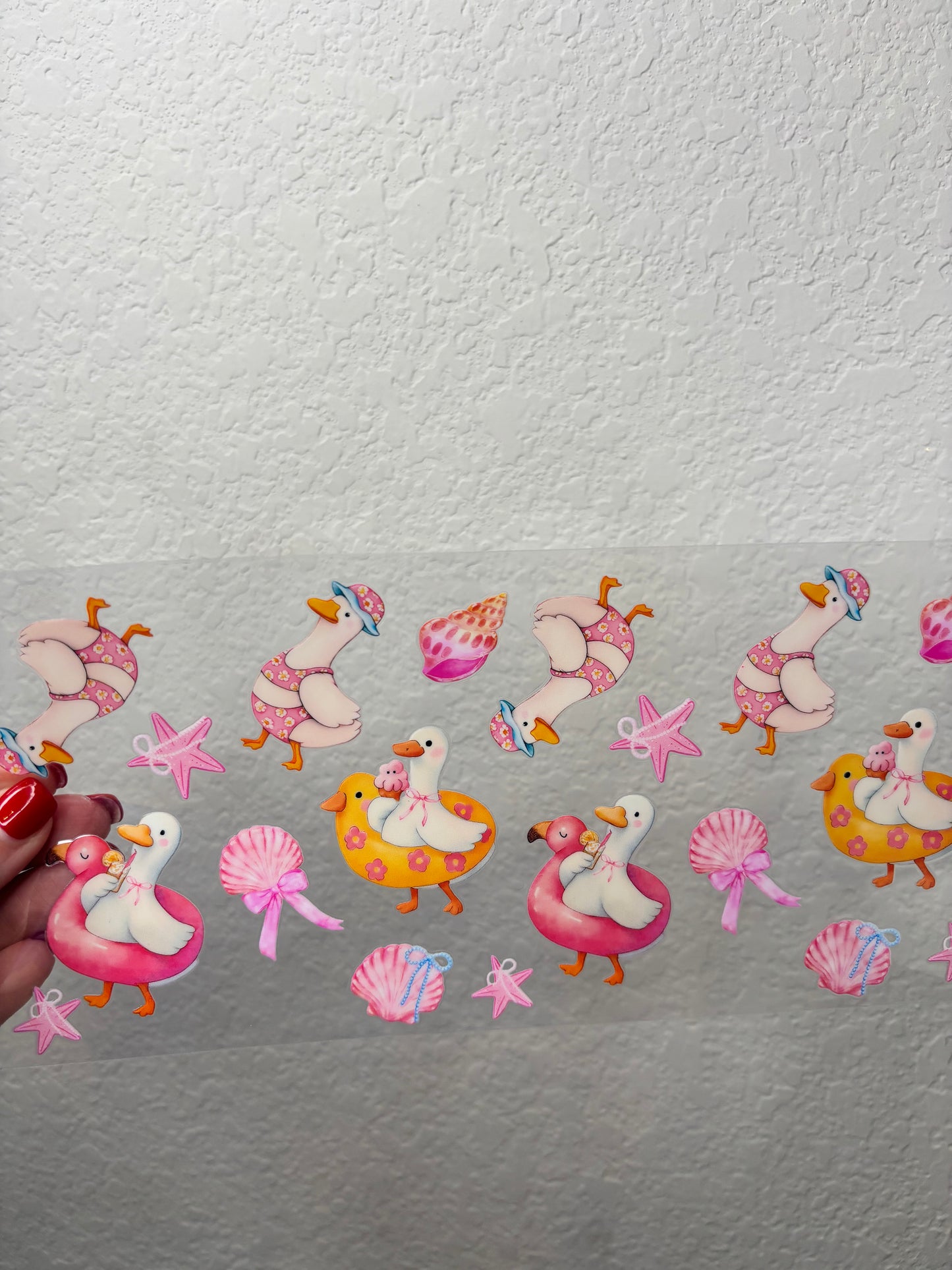 Floating Geese UV DTF Cup Wrap