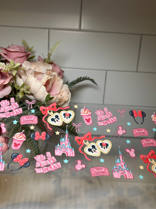 Ticket Mouse Love 16 Ounce UV DTF Decal