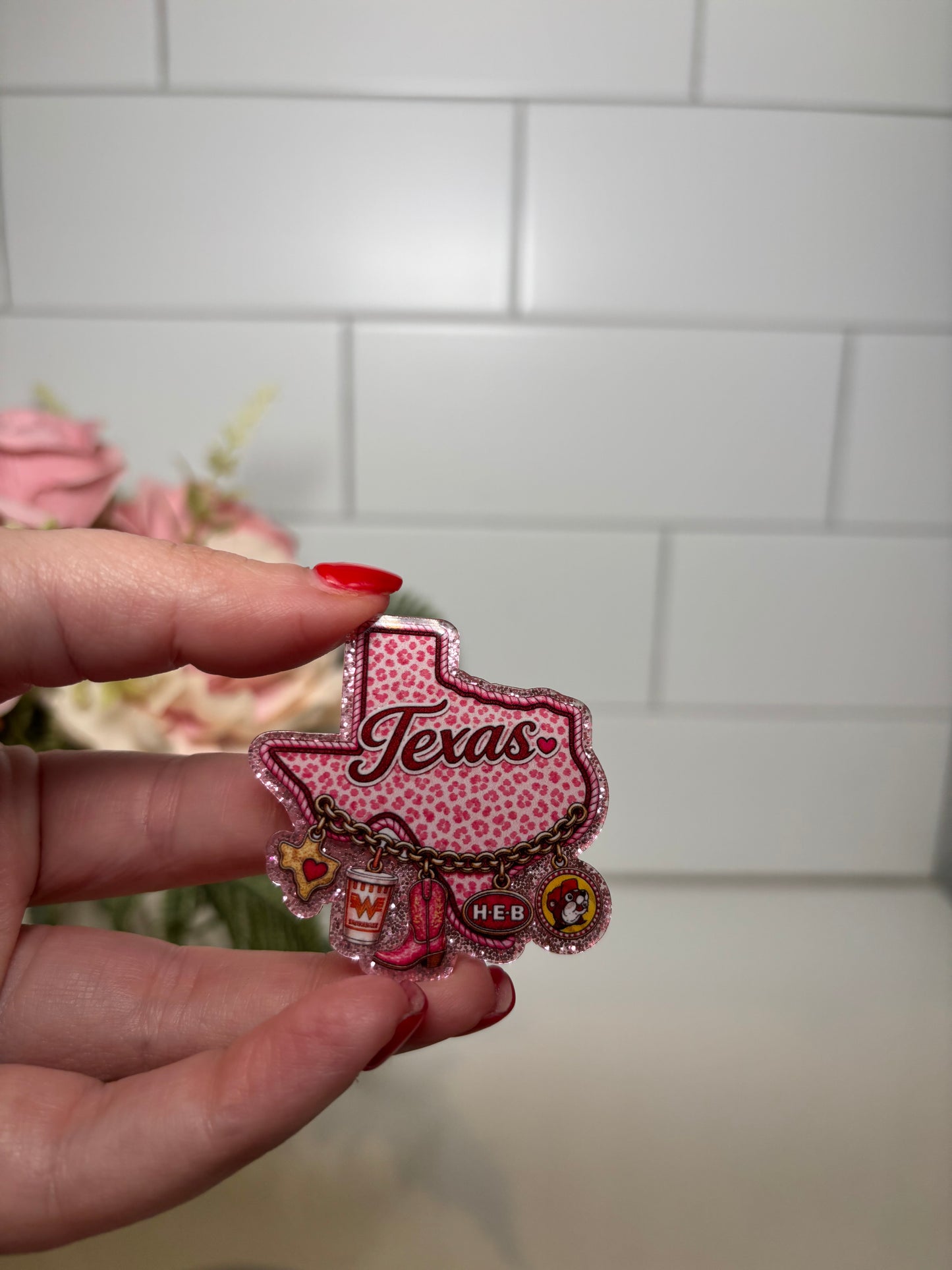 4-Texas Charms Acrylic Flatback