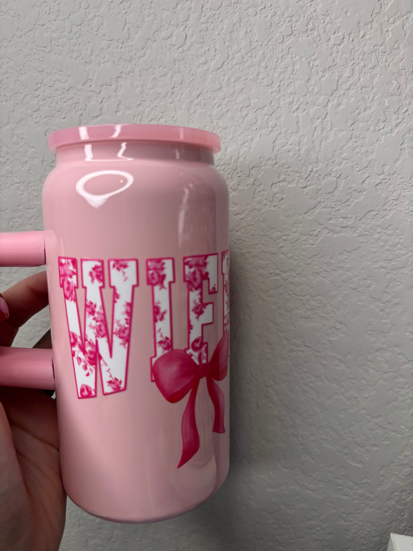 Pink Wifey Stainless Steel 16 ounce