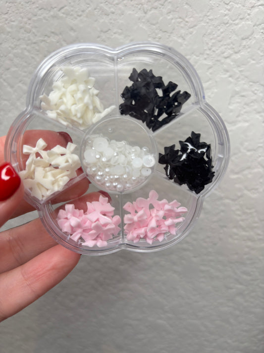 Bow Flower Flatback Embellishments