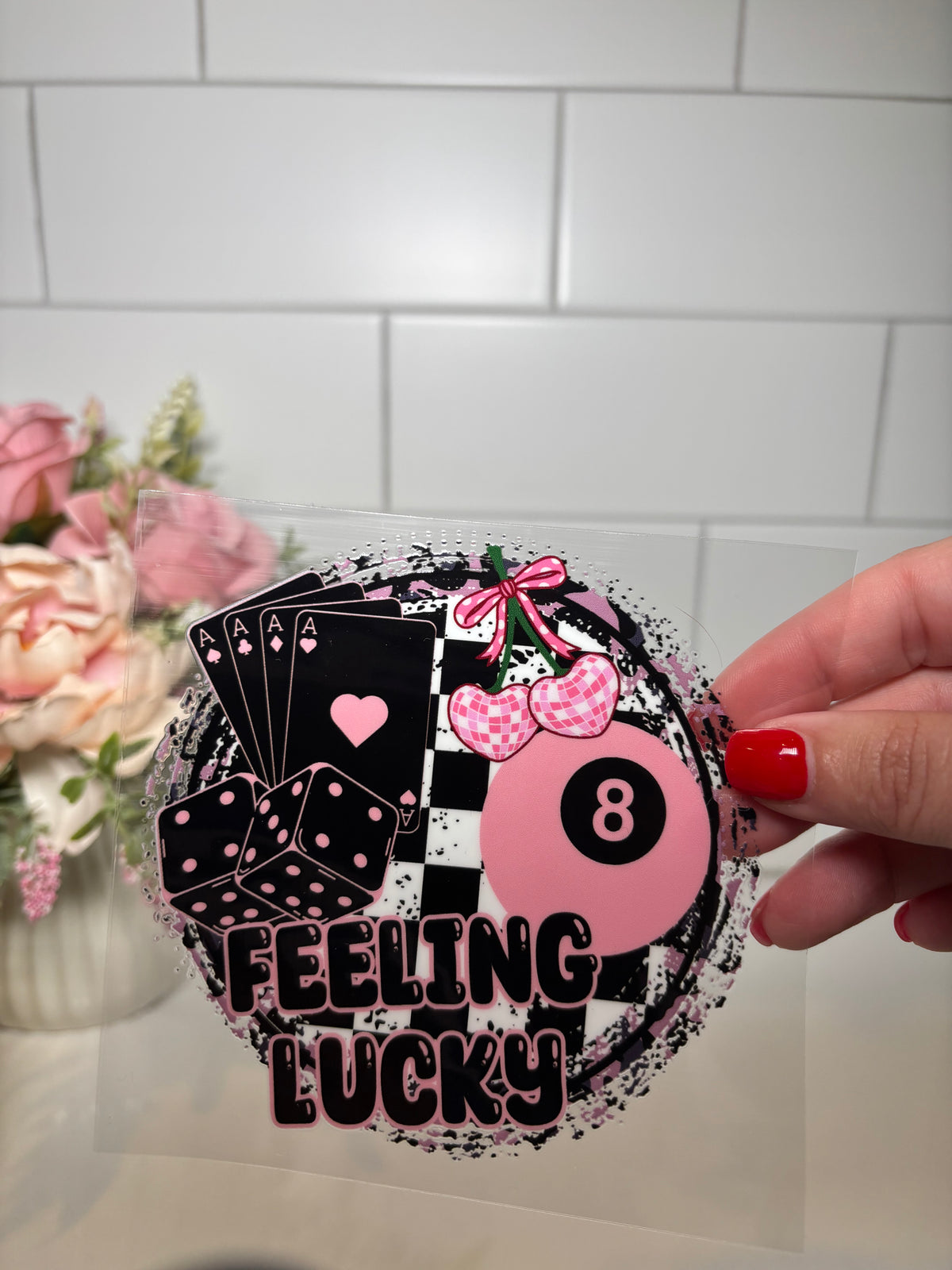 4-Feeling Lucky UV DTF Decal