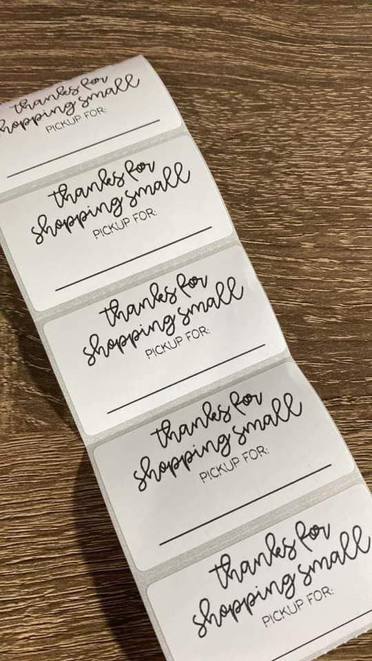 Thanks for Shopping Small Thermal Stickers