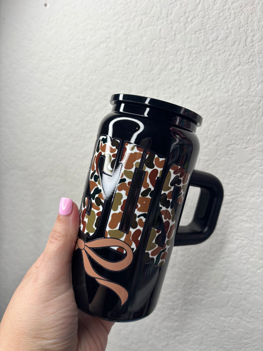 Camo Jesus Black 16 Ounce Stainless
